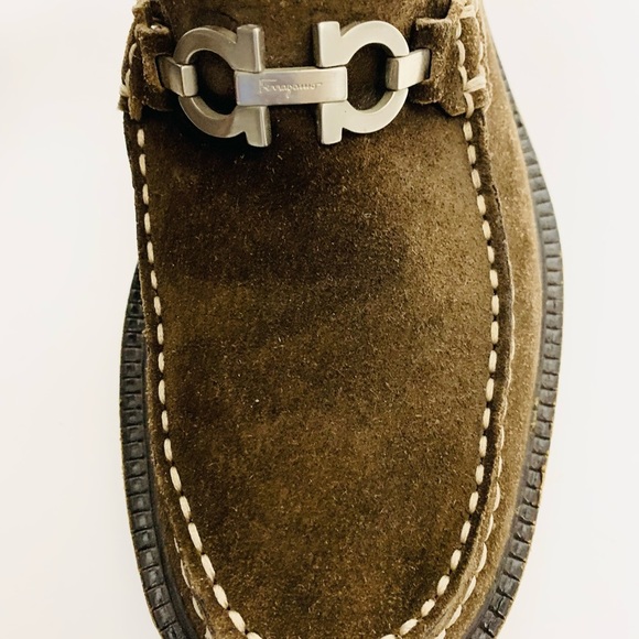 Salvatore Ferragamo Gancini Suede‎ Loafers main image 9